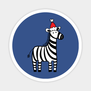 Christmas zebra Magnet